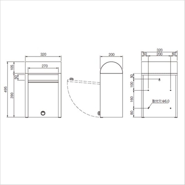 画像2: 戸建ポスト  duomo ドゥオモ  (2)
