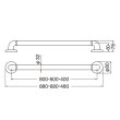 画像2: どこでも手すり Φ32 400 アイボリー (2)