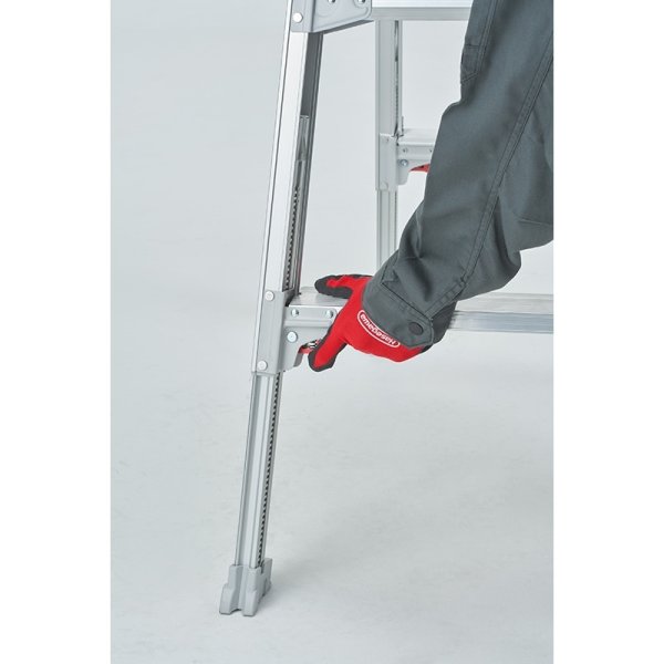 画像11: 【滋賀県内配達のみ】長谷川工業 はしご兼用伸縮脚立 RYR-18 6尺 シャガマン 上部操作タイプ (11)