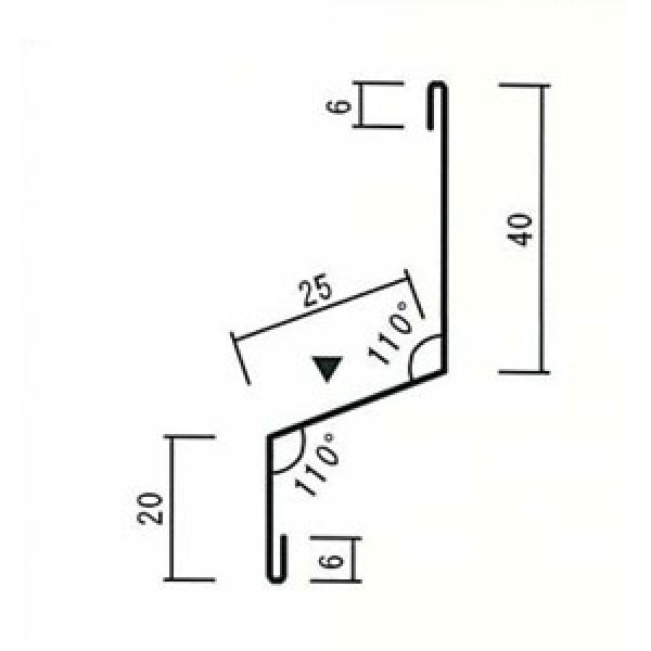 画像2: 【滋賀県内配達のみ】土台水切 25mm  K-611A 新茶 壁用役物 3030mm (2)