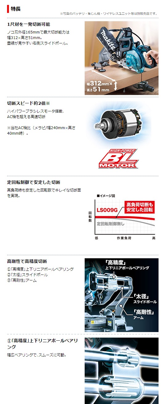 LS009G makita 40v スライドマルノコ　新品未使用